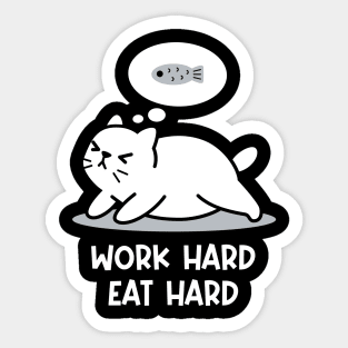 Work Hard Eat Hard Sticker